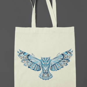 Owl Graphic Tote Bag | Tote Bag | Shoulder Bag | Market Bag | Accessories Bag | University Bag |