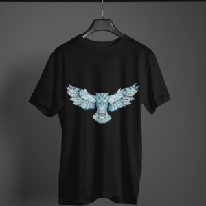 Flying Owl Daily Wear Round Neck Tshirt