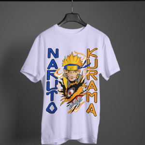 Naruto Kurama Round Neck Daily Wear T-shirt