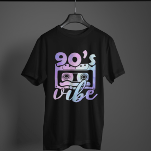 90's Vibe Round Neck Daily Wear T-shirt