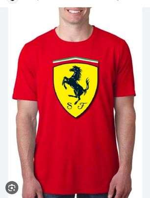 Ferrari Symbol Round Neck T-shirt - Awestruck Clothing