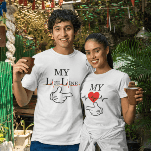 My Lifeline Round Neck Couple T-shirts