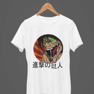 Attack on Titan -  Eren Yeager Evolution  Round Neck Daily Wear T-shirt