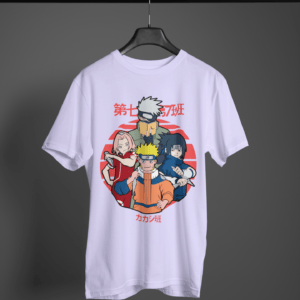 Naruto Manga Series Round Neck Daily Wear T-shirt