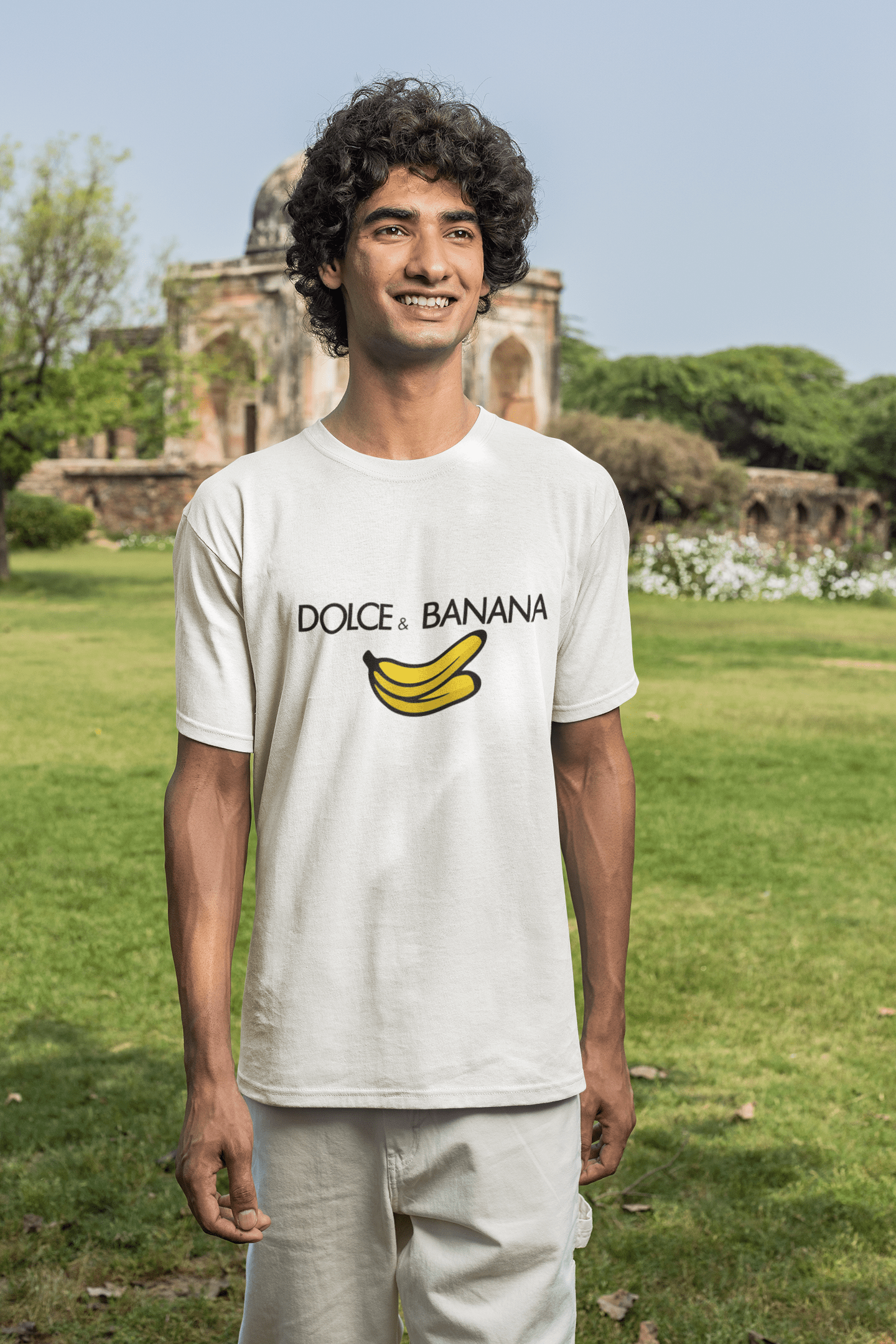 mockup-of-a-man-wearing-a-tee-and-posing-in-front-of-a-temple-m25838-min Men Custom T -Shirt
